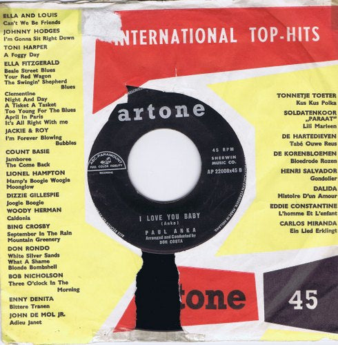 Paul Anka - I Love You Baby Vinyl Singles Vinyl Goed / Hoes Generic