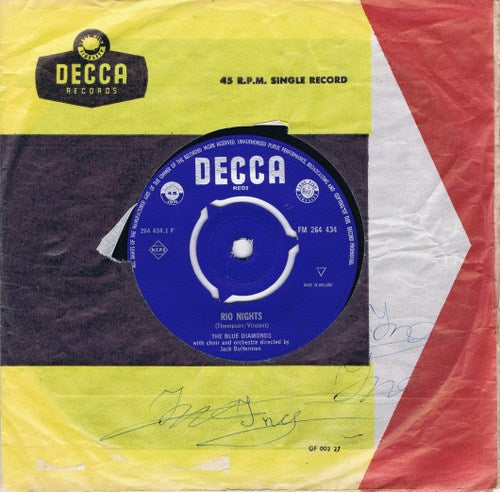 Blue Diamonds - Rio Nights Vinyl Singles Vinyl Goed / Hoes Generic