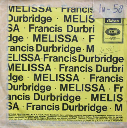 Dos Odeon Orchester - Mellisa Theme Vinyl Singles Vinyl Goed / Hoes Generic