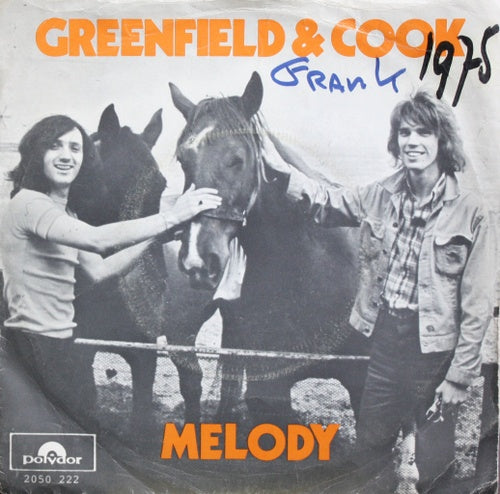 Greenfield & Cook - Melody Vinyl Singles Vinyl Goed / Hoes Tekst