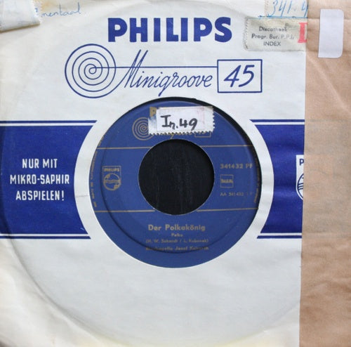 Blaskapelle Josef Kunert - Schwarz Auf Weis Vinyl Singles Vinyl Very Good (VG) <br> Hoes Good Plus (G+)