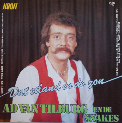 Ad Van Tilburg En De Snakes - Dat Eiland In De Zon Vinyl Singles Vinyl (VG) <br> Hoes (G+)