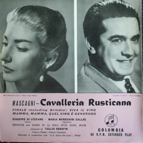 Pietro Mascagni - Cavalleria Rusticana - Excerpts Vinyl Singles EP Vinyl Very Good (VG) <br> Hoes Good Plus (G+)