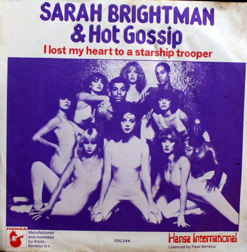 Sarah Brightman - I Lost My Heart To A Starship Trooper Vinyl Singles Vinyl Very Good (VG) <br> Hoes Good Plus (G+)
