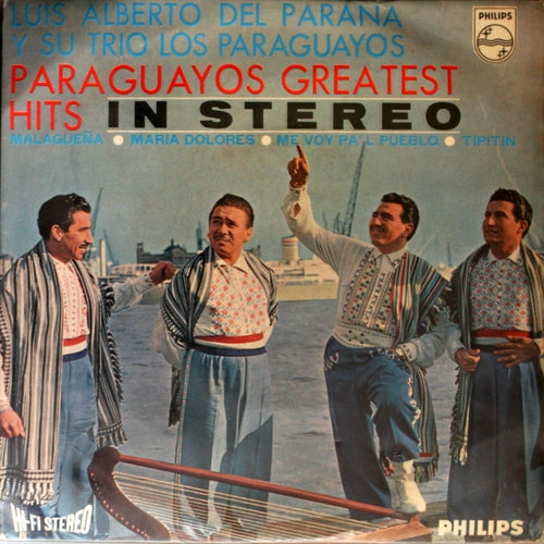 Luis Alberto del Parana y Los Paraguayos - Paraguayos' Greatest Hits In Stereo 04255 Vinyl Singles EP Vinyl Very Good (VG) <br> Hoes Good Plus (G+)