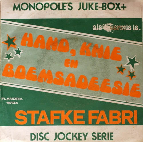Stafke Fabri - Hand, Knie En Boemsadeesie Vinyl Singles Vinyl Very Good (VG) <br> Hoes Good Plus (G+)