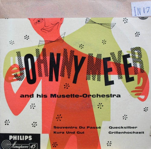 Johnny Meyer - Souveniers Du Passe Vinyl Singles EP Vinyl Very Good (VG) <br> Hoes Good Plus (G+)