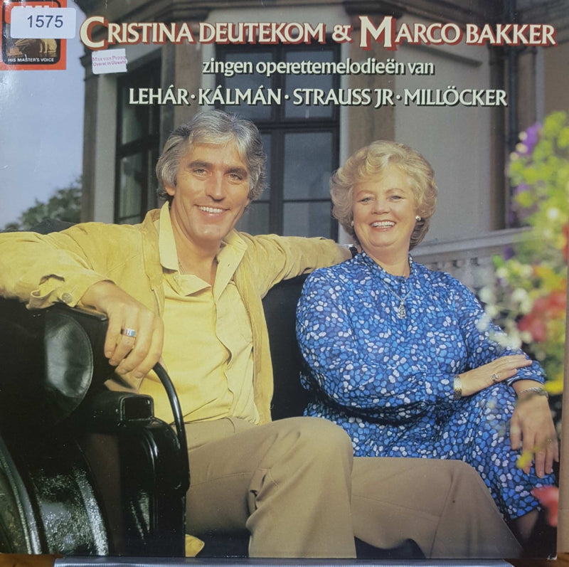 Cristina Deutekom & Marco Bakker - Cristina Deutekom & Marco Bakker Zingen Operettemelodieën (LP) Vinyl LP Vinyl Very Good (VG) <br> Hoes Good Plus (G+)