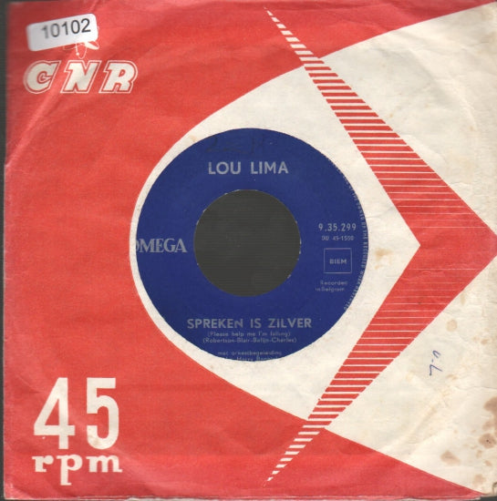 Lou Lima - Spreken Is Zilver Vinyl Singles Vinyl Goed / Hoes Generic