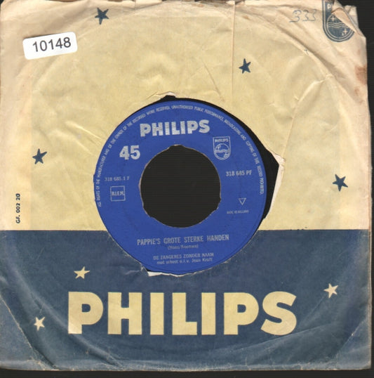 Zangeres Zonder Naam - Pappie's Grote Sterke Handen Vinyl Singles Vinyl Zeer Goed / Hoesje Generic "VINYLSINGLES.NL"