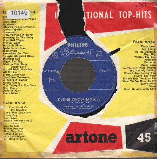 Zangeres Zonder Naam - De Orgelmeid Vinyl Singles Vinyl Goed / Hoes Generic