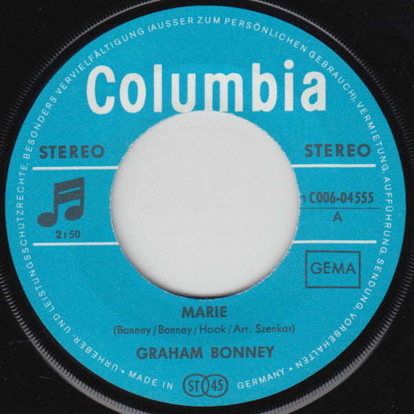 Graham Bonney - Marie Vinyl Singles