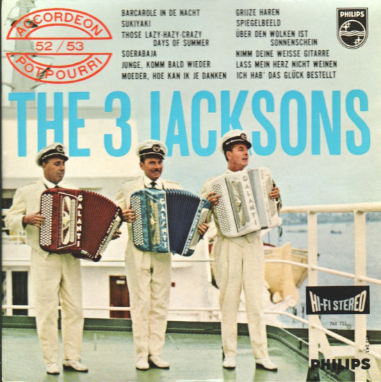 3 Jacksons - Accordeon Potpourri No. 52/53 Vinyl Singles EP Vinyl Very Good (VG) <br> Hoes Good Plus (G+)