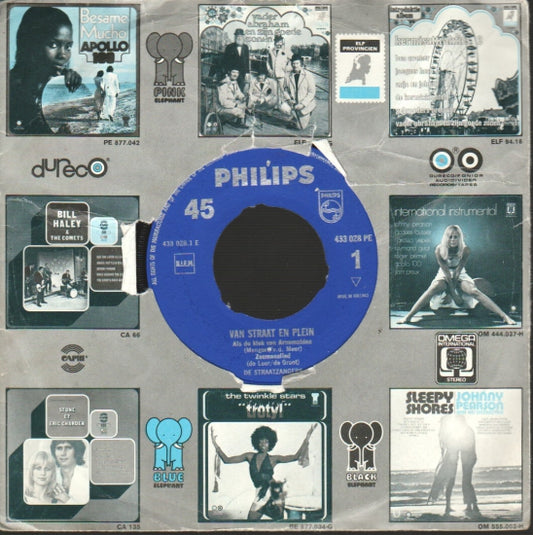 Straatzangers - Van Straat En Plein Vinyl Singles EP Media VG+ \ Sleeve G+