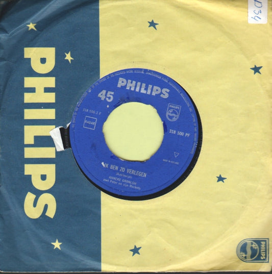Anneke Grönloh Met Peter En Zijn Rockets - Ik Ben Zo Verlegen Vinyl Singles Vinyl Redelijk / Hoesje Generic "VINYLSINGLES.NL"