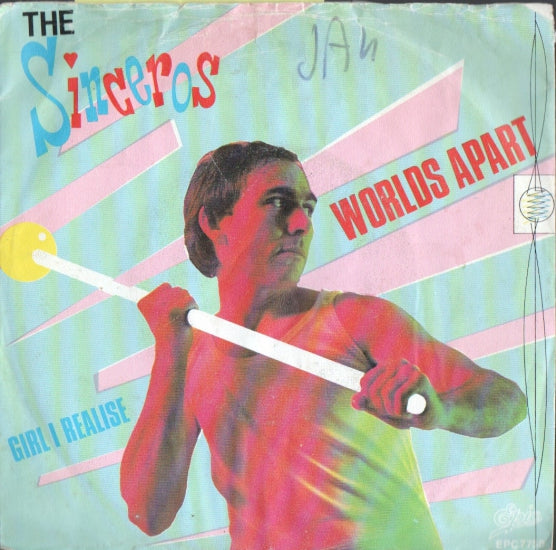 Sinceros - Worlds Apart Vinyl Singles Vinyl Very Good (VG) <br> Hoes Good Plus (G+)