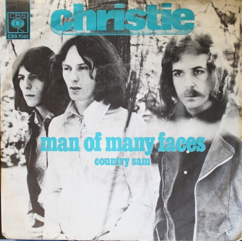 Christie - Man Of Many Faces Vinyl Singles Vinyl Very Good (VG) <br> Hoes Good Plus (G+)