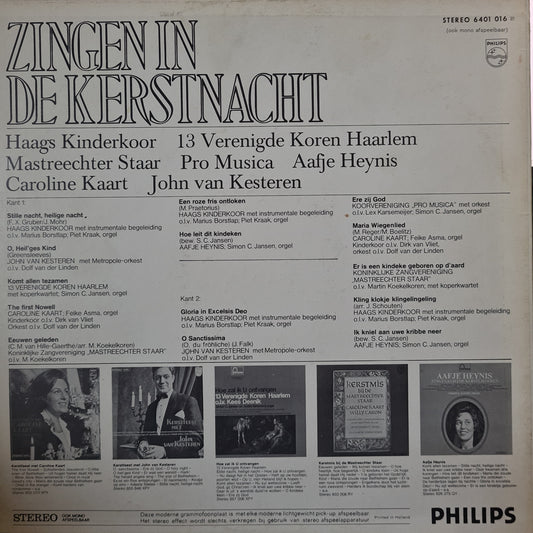 Various - Zingen in de kerstnacht (LP) Vinyl LP Vinyl Zeer Goed / Hoesje Goed "VINYLSINGLES.NL"