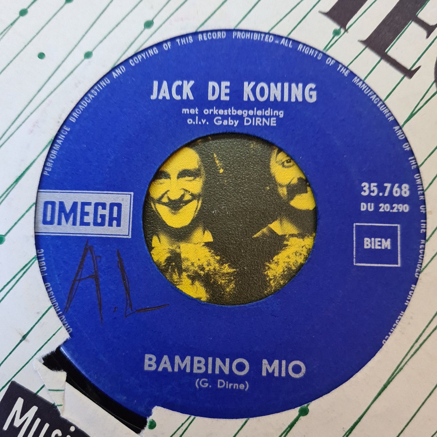 Jack De Koning - Vaders, Die Huilen Toch Niet Vinyl Singles Vinyl Very Good (VG) <br> Hoes Good Plus (G+)