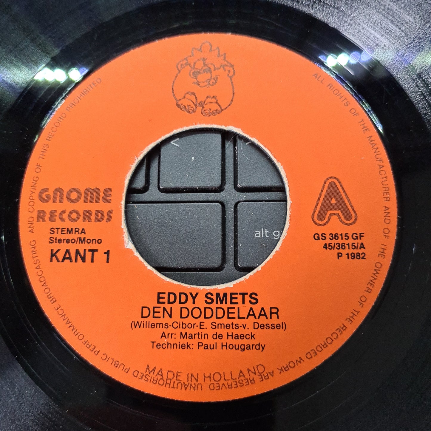 Eddy Smets - Den Doddelaar Vinyl Singles Vinyl Very Good (VG) <br> Hoes Good Plus (G+)