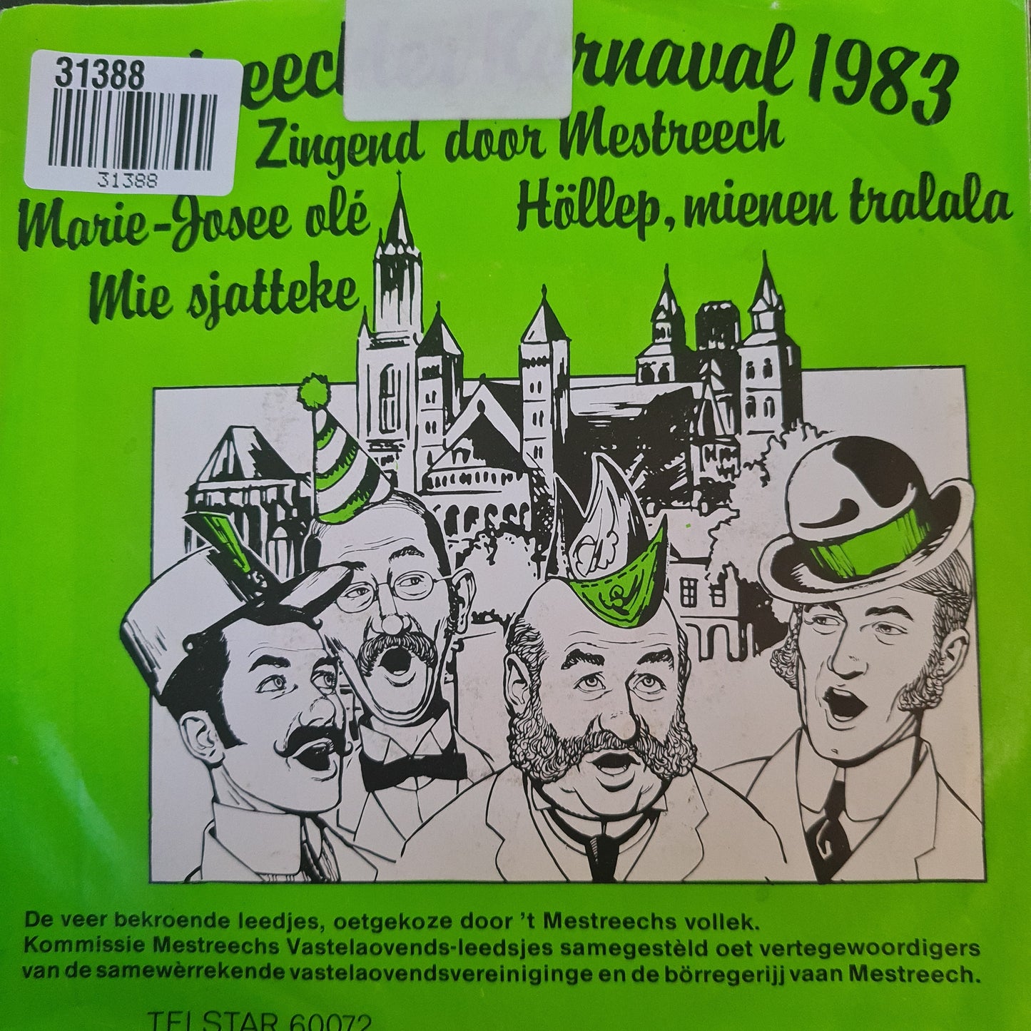 Mestreechter Vastelaovendleedje - Mestreechter Karnaval 1983 31388 Vinyl Singles EP Vinyl Very Good (VG) <br> Hoes Good Plus (G+)