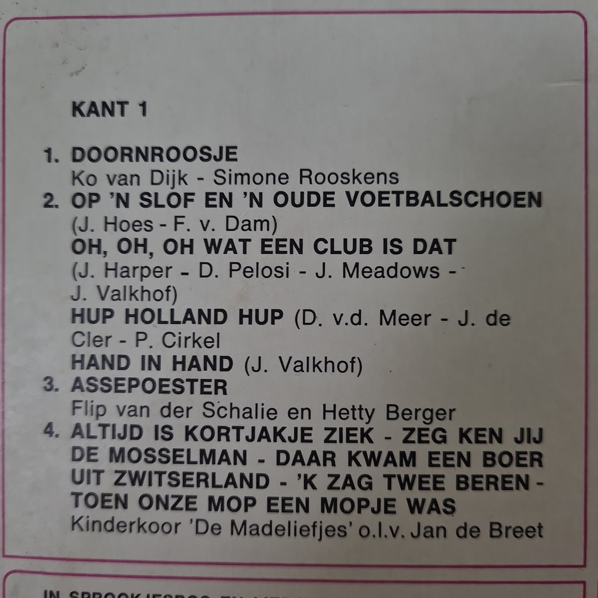 Various - In Sprookjesbos En Liedjestuin (LP) Vinyl LP
