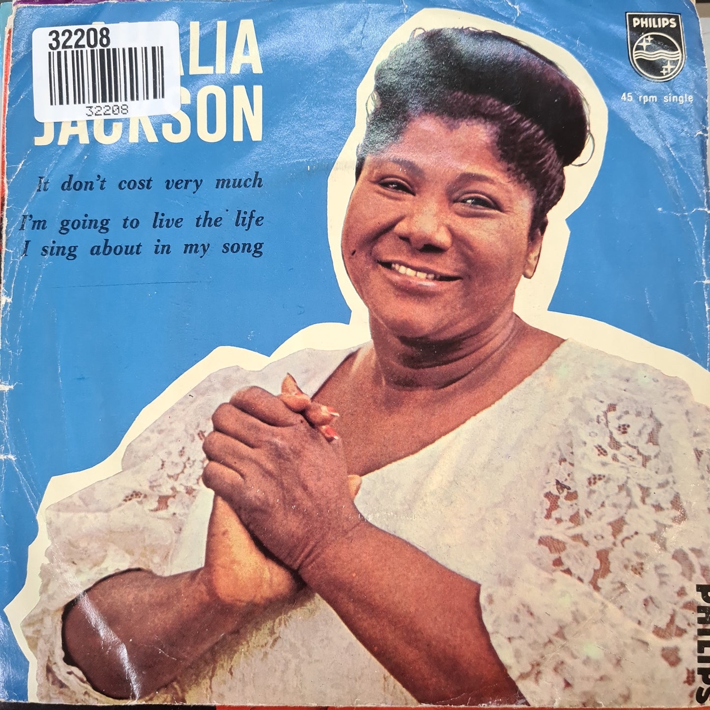 Mahalia Jackson - I'm Going To Live The Life I Sing About In My Song Vinyl Singles Vinyl Very Good (VG) <br> Hoes Good Plus (G+)
