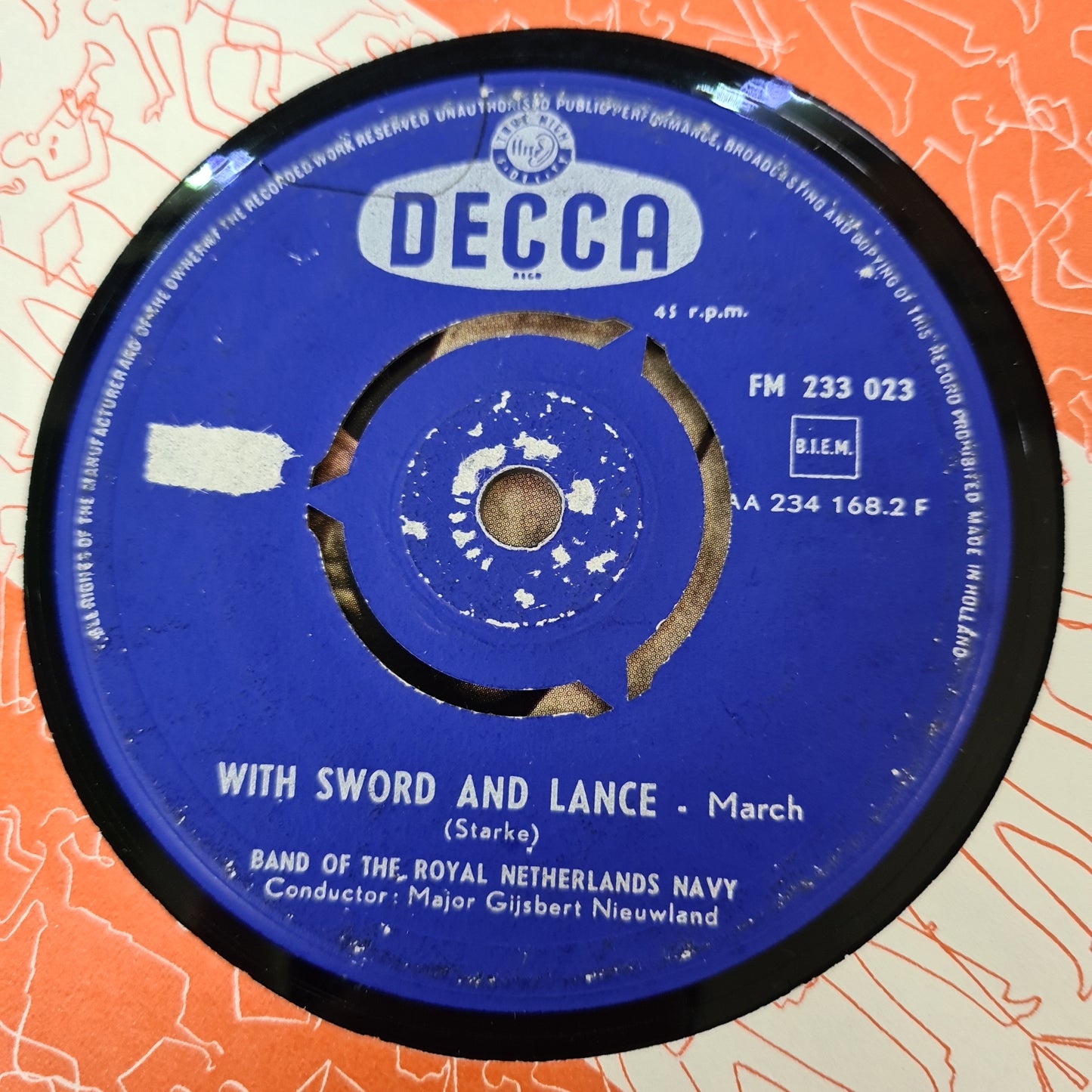 Band Of The Royal Netherlands Navy - Stars And Stripes Vinyl Singles Vinyl Very Good (VG) <br> Hoes Generic