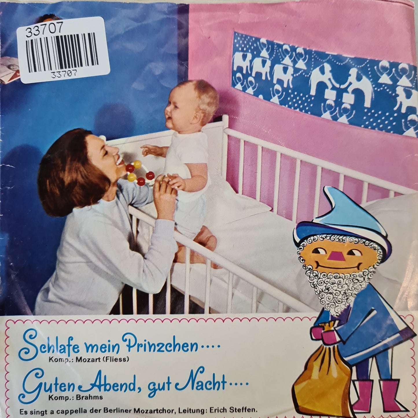 Mozart - Schlafe Mein Prinzchen / Brams - Guten Abent, Gut Nacht Vinyl Singles Vinyl Very Good (VG) <br> Hoes Good Plus (G+)