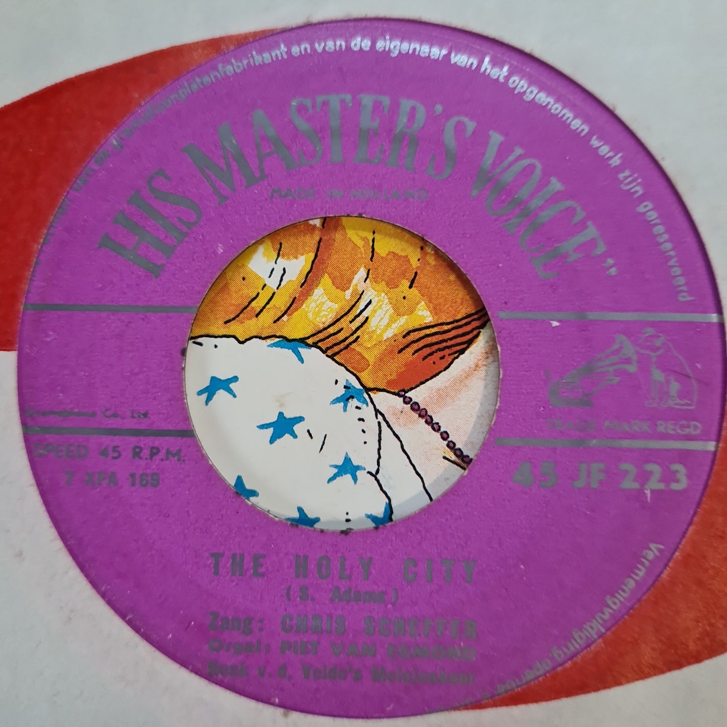 Chris Scheffer - The Holy City Vinyl Singles Vinyl Very Good (VG) <br> Hoes Good Plus (G+)