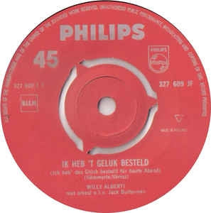 Willy Alberti - Ik Heb 't Geluk Besteld 36346 Vinyl Singles Vinyl Very Good (VG) <br> Hoes Good Plus (G+)