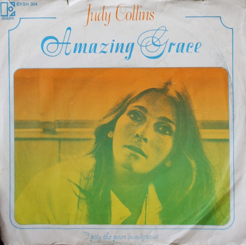 Judy Collins - Amazing Grace Vinyl Singles Vinyl Very Good (VG) <br> Hoes Good Plus (G+)