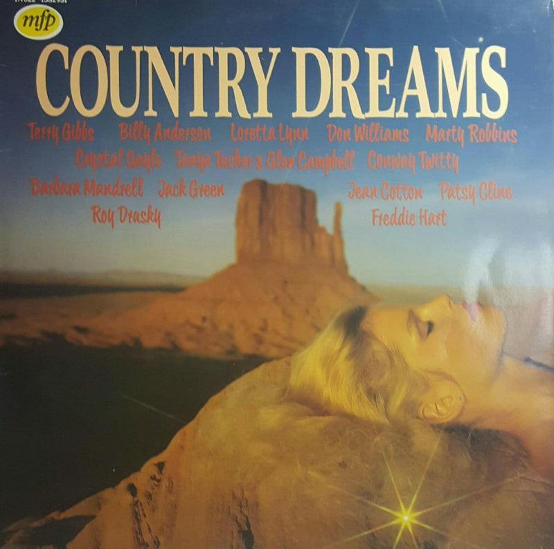 Various - Country Dreams (LP) Vinyl LP Vinyl Very Good (VG) <br> Hoes Good Plus (G+)