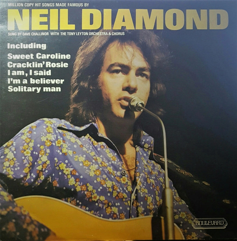 Dave Challinor - Million Copy Hit Songs Made Famous By Neil Diamond (LP) Vinyl LP Vinyl Very Good (VG) <br> Hoes Good Plus (G+)