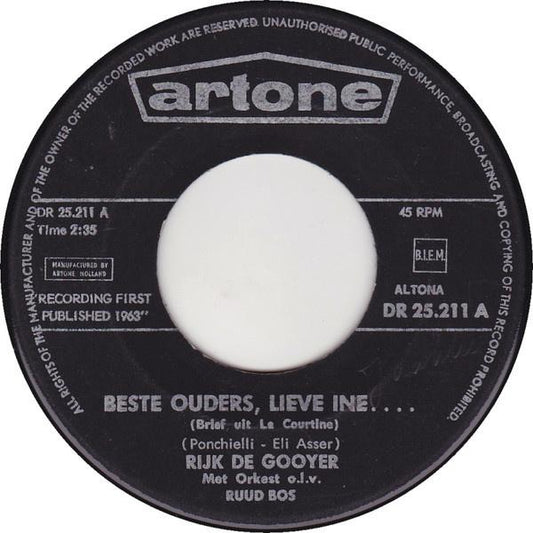 Rijk De Gooyer - Beste Ouders, Lieve Ine.... (Brief Uit La Courtine)