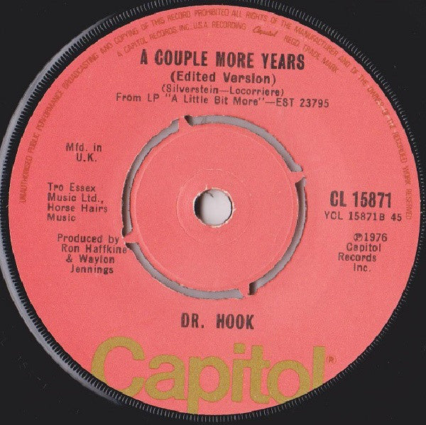 Dr. Hook - A Little Bit More 22855 Vinyl Singles Vinyl Goed / Hoes Generic