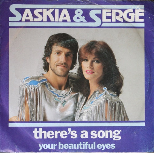 Saskia & Serge - There's A Song 05384 Vinyl Singles Vinyl Very Good (VG) <br> Hoes Good Plus (G+)