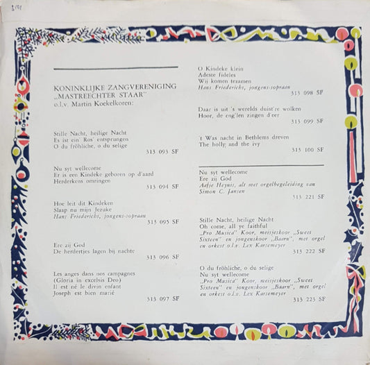 Mastreechter Staar - Hou Leit Dit Kindeken Vinyl Singles Vinyl Zeer Goed / Hoesje Goed "VINYLSINGLES.NL"