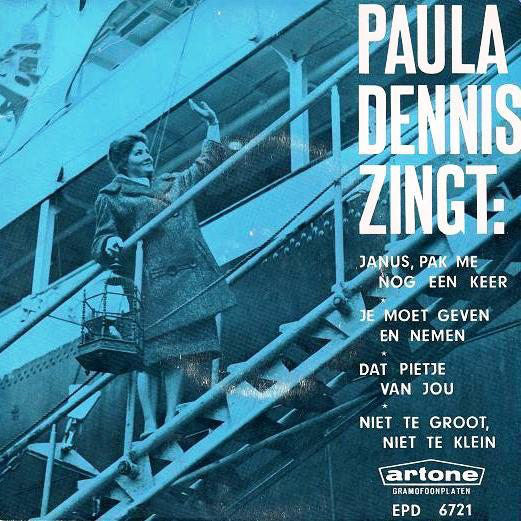 Paula Dennis - Paula Dennis Zingt Vinyl Singles EP Vinyl Very Good (VG) <br> Hoes Good Plus (G+)