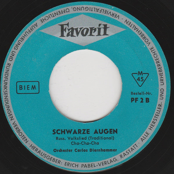 Orchester Carlos Diernhammer - Va Bene Vinyl Singles Vinyl (VG) <br> Hoes (G+)