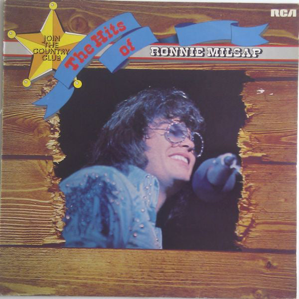 Ronnie Milsap - Country Club - The Hits Of Ronnie Milsap (LP) Vinyl LP Vinyl Very Good (VG) <br> Hoes Good Plus (G+)