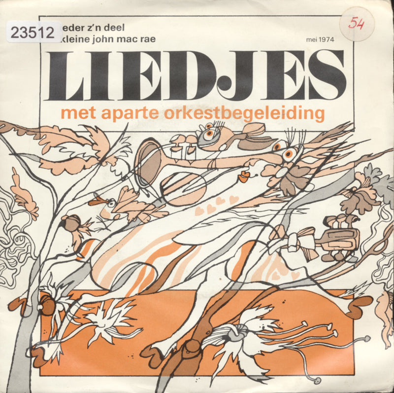 Benny Vreden - Ieder z,n deel Vinyl Singles Vinyl Very Good (VG) <br> Hoes Good Plus (G+)