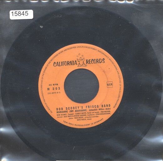 Bob Scobey's Frisco Band - Marianne Vinyl Singles Vinyl Zeer Goed / Hoesje Goed "VINYLSINGLES.NL"