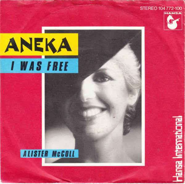 Aneka - I Was Free Vinyl Singles Vinyl Very Good (VG) <br> Hoes Good Plus (G+)
