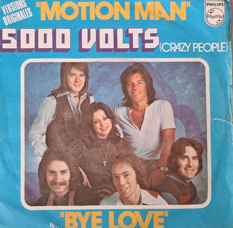 5000 Volts (Crazy People) - Motion Man Vinyl Singles Vinyl Very Good (VG) <br> Hoes Good Plus (G+)