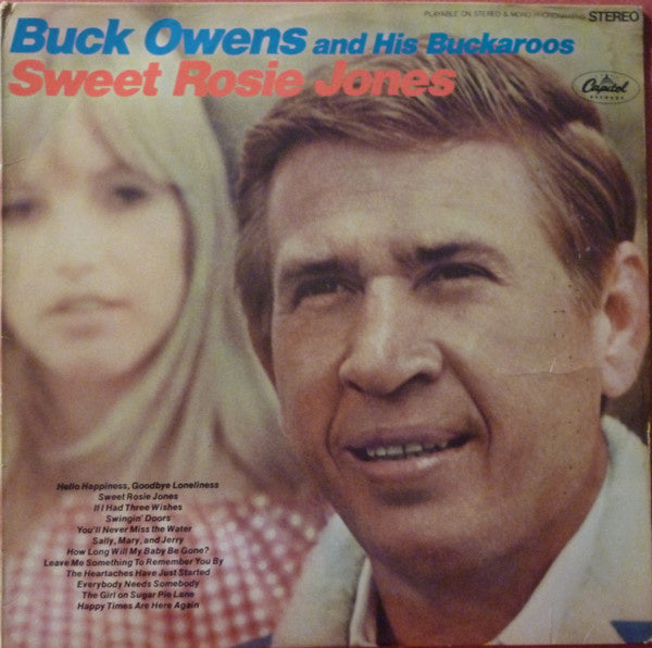 Buck Owens - Sweet Rosie Jones (LP) Vinyl LP Vinyl Very Good (VG) <br> Hoes Good Plus (G+)