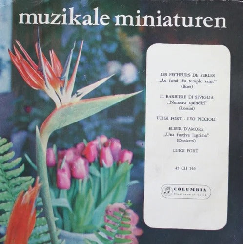 Bizet Rossini Donizetti - Luigi Fort Leo Piccioli Vinyl Singles Vinyl Very Good (VG) <br> Hoes Good Plus (G+)