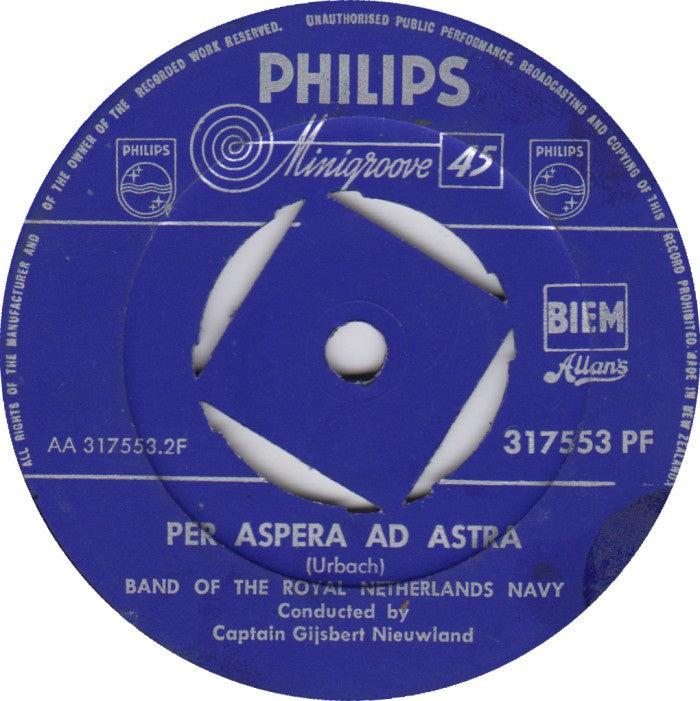 Band Of The Royal Netherlands Navy - Trafalgar Vinyl Singles Vinyl Very Good (VG) <br> Hoes Generic