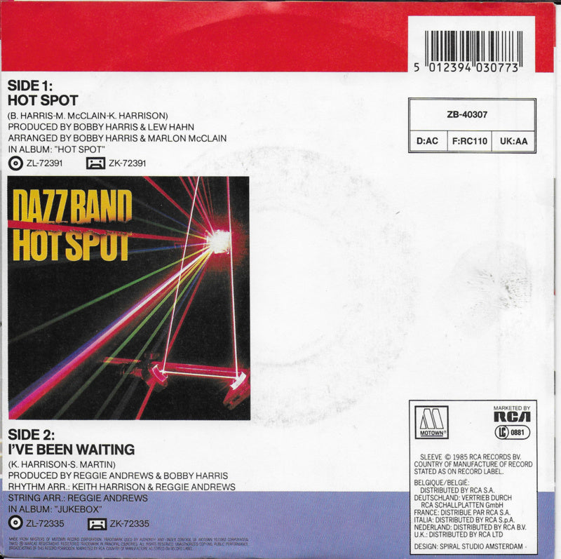 Dazz Band - Hot Spot (B-Keus) Vinyl Singles B-Keus (B)