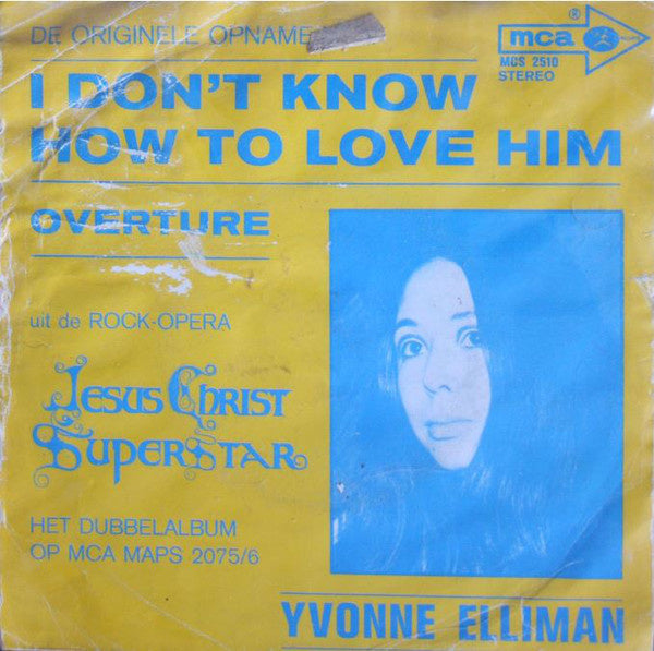 Yvonne Elliman, Alan Doggett - I Don't Know How To Love Him 05558 Vinyl Singles VINYLSINGLES.NL